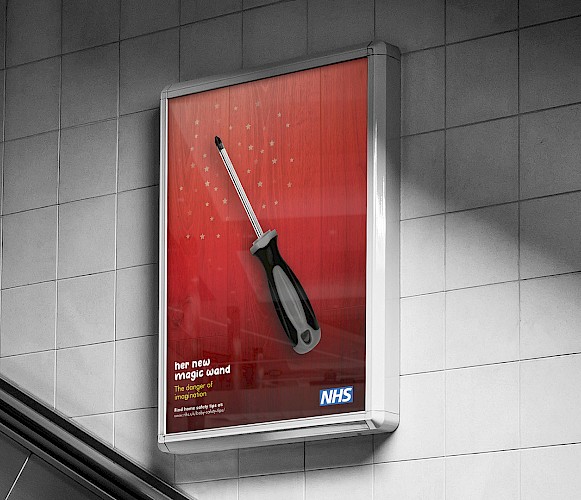 The Danger of Imagination - A design concept for an NHS ad campaign