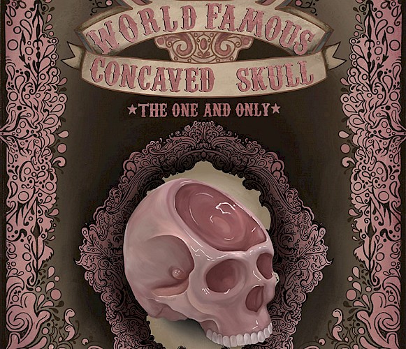 Concaved Skull Freakshow Poster