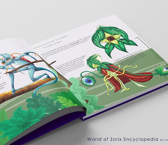 A sneak peek of my new book "World of Zorix Encyclopedia"