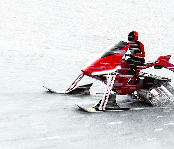 NEVECENTO - Ducati inspired Electric Snowmobile for 2026