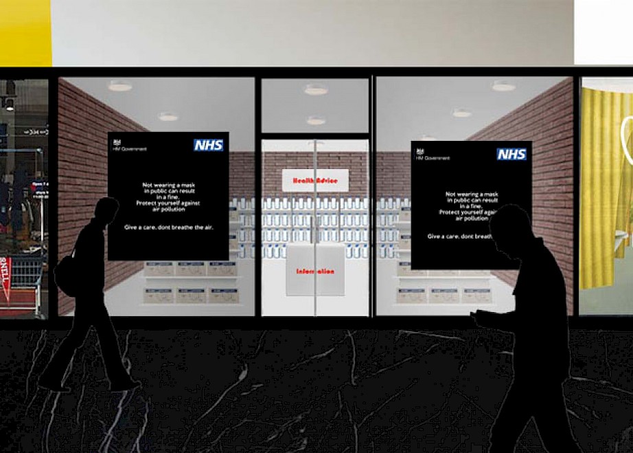 Concept for NHS ad campaign touchpoints